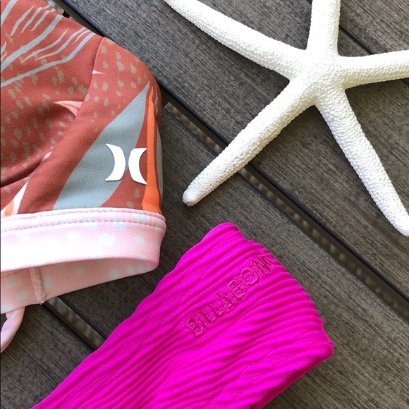 🌴🌼HURLEY- QUICK DRY DOMINO BIKINI SET🌼🌴 - Picture 9 of 11